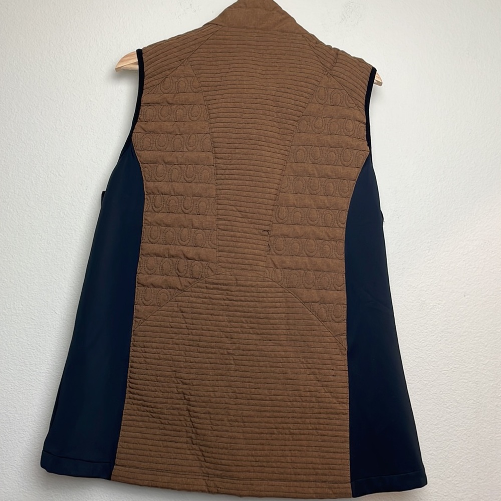 Kerrits Brown and Black Quilted Stretch Vest - Picture 9 of 9